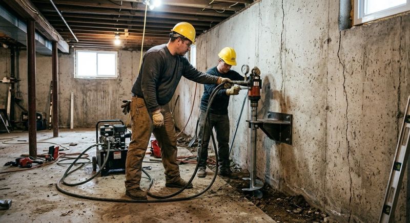 Basement Stabilization in Brevard, NC