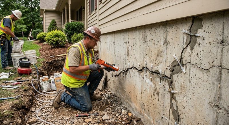 Cracked Foundation Repair in Pickens, SC