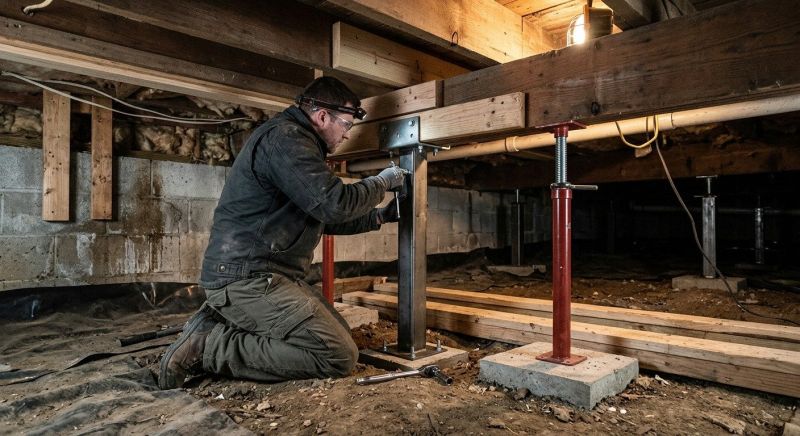 Crawlspace Structural Repair in Brevard, NC