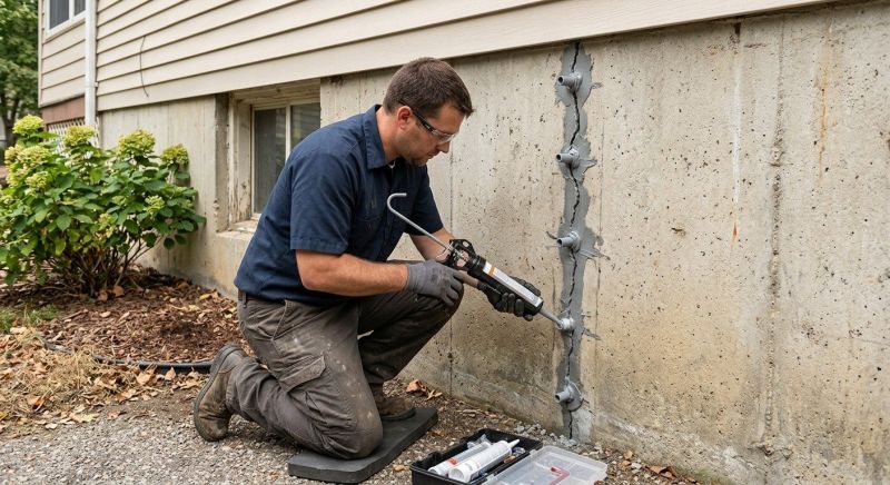 Foundation Crack Sealing in Brevard, NC