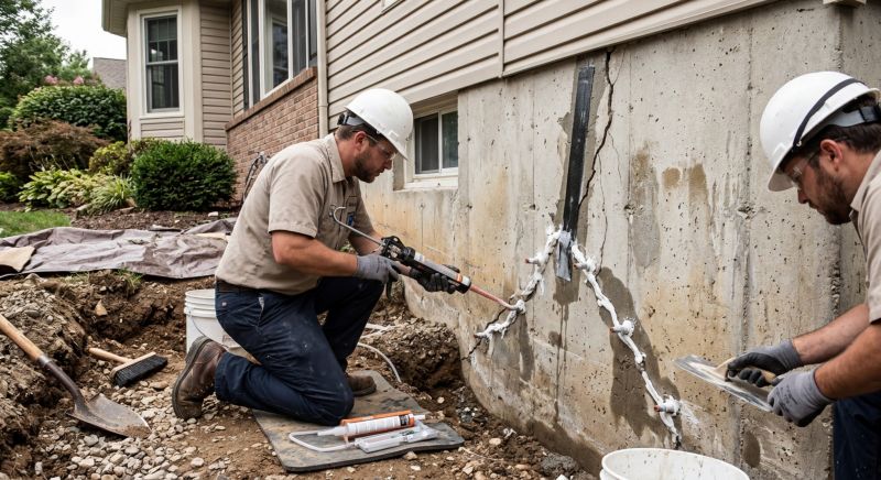 Foundation Cracks Repair in Brevard, NC
