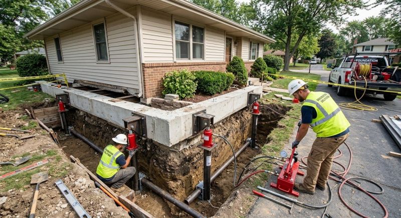 Foundation Jacking in Flat Rock, NC
