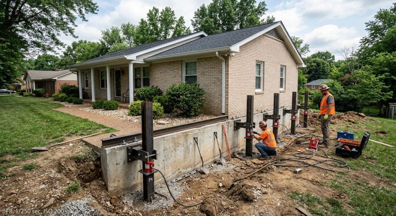 Foundation Pier Leveling in Brevard, NC