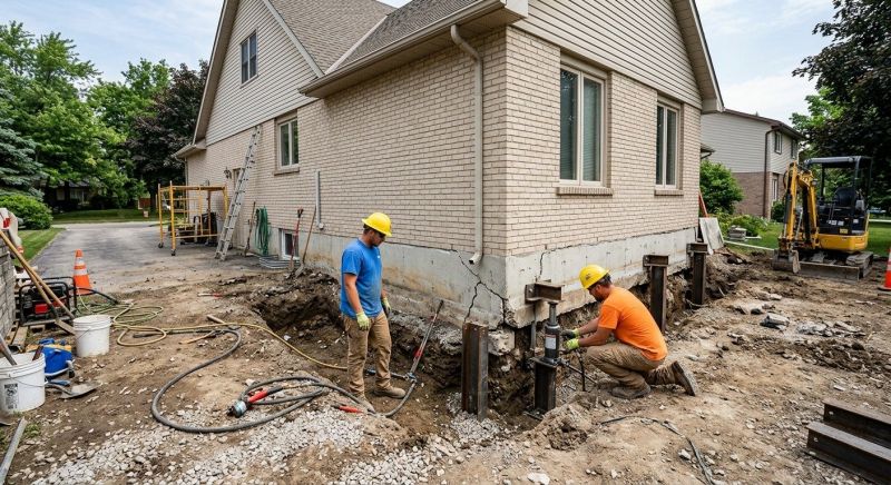 Helical Piers Installation in Brevard, NC