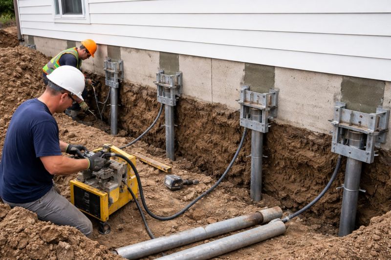 Helical Piers Installation in Brevard, NC