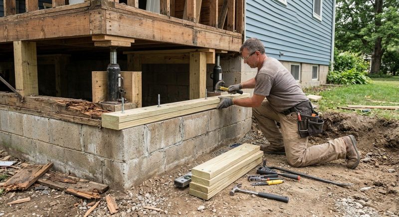 House Foundation Repair in Travelers Rest, SC