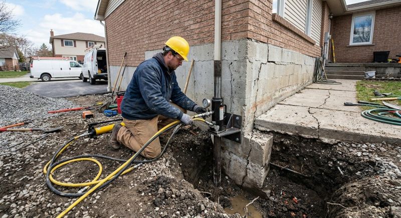 Sinking Foundation Repair in Zirconia, NC